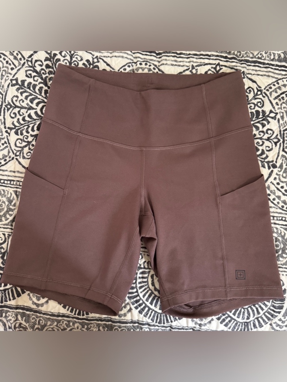 5.11 Tactical Women's mauve High-Rise Bike Shorts